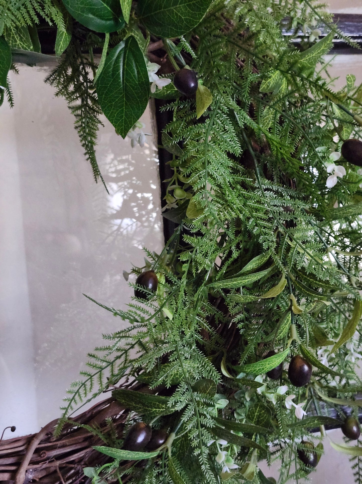Olive & Fern Cascading Greenery Wreath