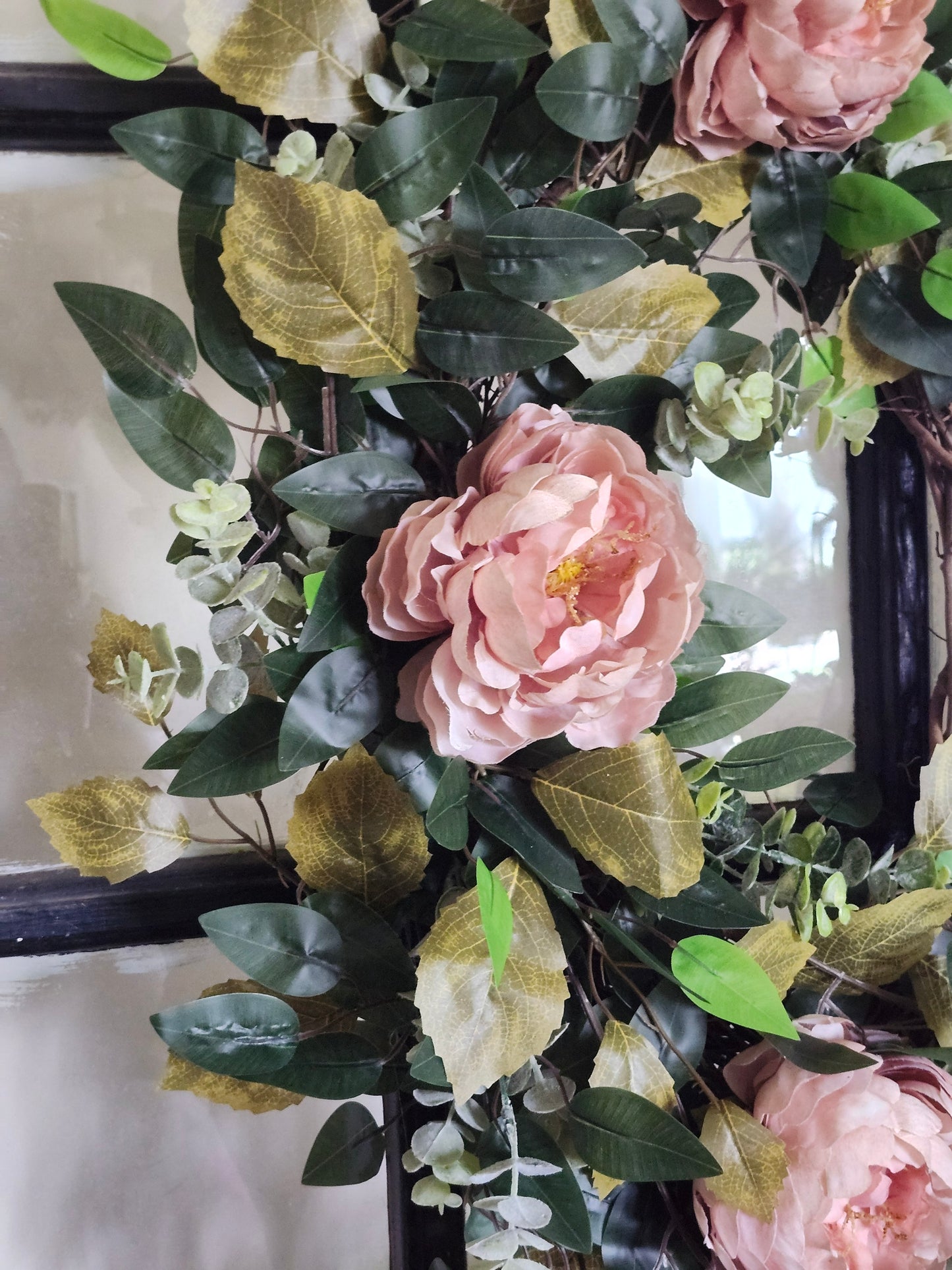 Romantic Blush Peony Garden Wreath